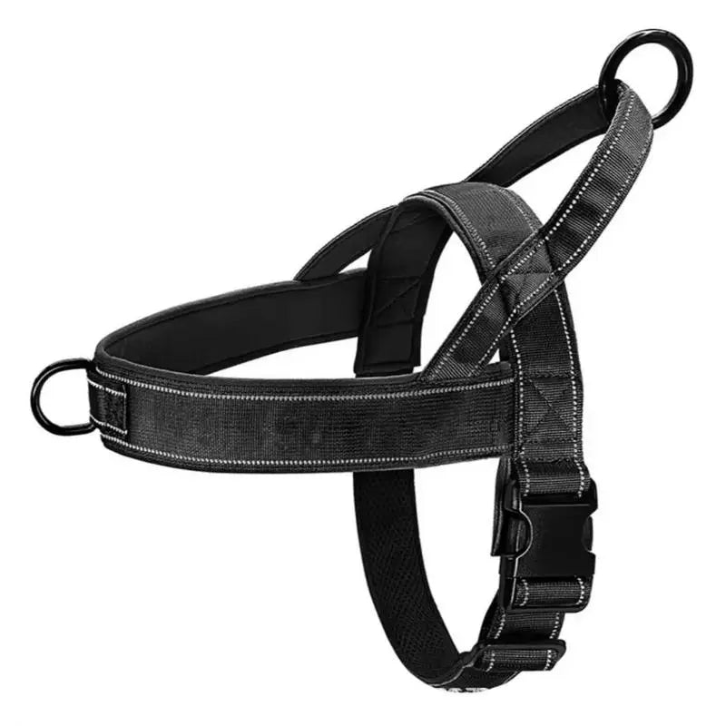 Lightweight Nylon No-Pull Adjustable Straps Dog Harness - Chafe-Resistant, Secure Control, Quick Release Pet Vest with Reflective Accessory for Daily Walks, Camping (Solid, S/M Sizes, Fits Multiple Breeds)